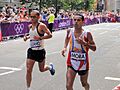 Cesar Lizano (Costa Rica) & Pedro Mora (Venezuela) - London 2012 Mens Marathon
