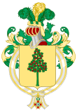 Coat of Arms of Mariano Ospina Pérez (Order of Isabella the Catholic).svg