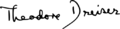 Dreiser signature