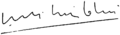 Firma de Alberto Ruiz-Gallardón