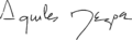 Firma de Aquiles Nazoa