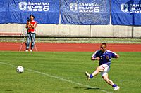 Archivo:Hidetoshi Nakata, preparing for Football World Cup 2006
