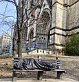 Homeless Jesus Statue at St. John The Devine Church NYC