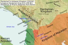 Illyria and Dardania Kingdoms (228 BC) (English)