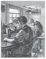 Jewish tailor's workshop by Ellen Gertrude Cohen 1891
