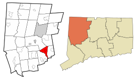 Archivo:Litchfield County Connecticut Incorporated and Unincorporated areas Thomaston Highlighted 2010