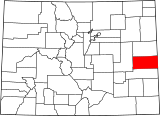 Map of Colorado highlighting Cheyenne County.svg