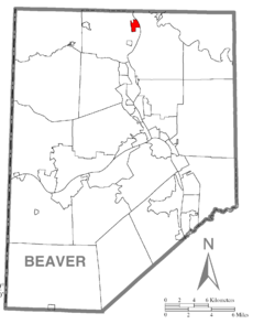 Map of Koppel, Beaver County, Pennsylvania Highlighted.png