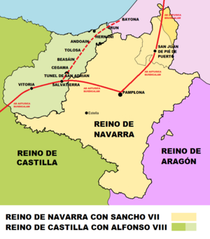 Archivo:Reino de Navarra Sancho VII