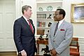 Ronald Reagan and Clarence Thomas in 1986