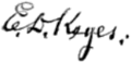 Signature of Erasmus Darwin Keyes