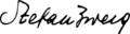 Stefan Zweig Signature 1927