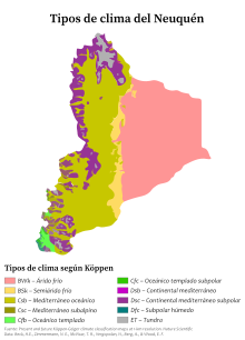 Archivo:Tipos de clima del Neuquén (Köppen)