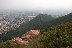 Tiruvannamalai, Arunachala Hill, Annamalai Hill, Slopes, India.jpg