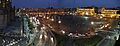 Zocalo Mexico City panorama at nightfall