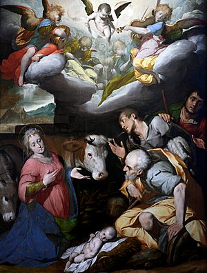 Archivo:Adoration of the sheperds - Giovanni Battista Crespi