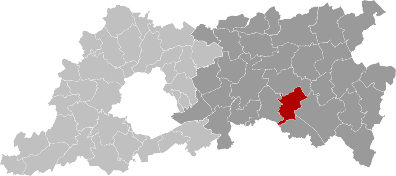 Boutersem Flemish-Brabant Belgium Map