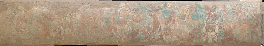 Archivo:Cacaxtla Battle Mural (left)