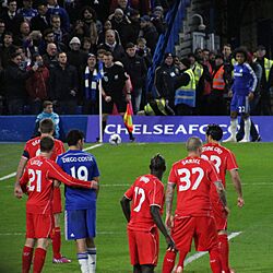 Archivo:Chelsea 1 lLiverpool 0 (2-1 agg) Capital One Cup semi final 2nd leg On our way to Wembley! (15768333164)