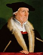 Archivo:Christoph Amberger - Der Kosmograph Sebastian Münster (1552)