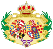 Coat of Arms of Maria Christina of the Two Sicilies, Queen Consort of Spain.svg