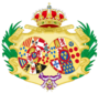 Coat of Arms of Maria Christina of the Two Sicilies, Queen Consort of Spain.svg