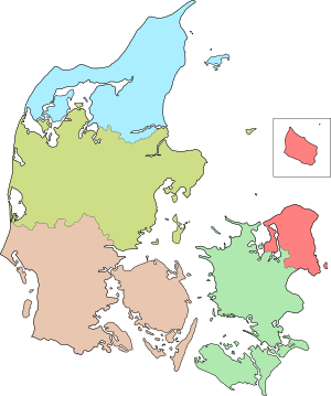 Regiones de Dinamarca