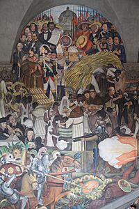 Archivo:Diego Rivera Mural of Mexican History (9779047543)