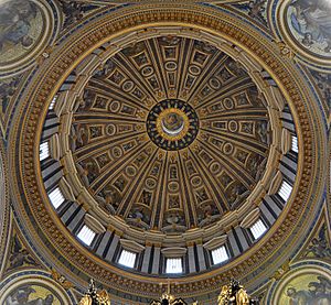 Archivo:Dome of Saint Peter's Basilica (Interior)