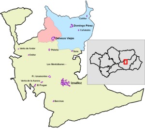 Archivo:Entidades Locales Autónomas del municipio de granadino de Iznalloz