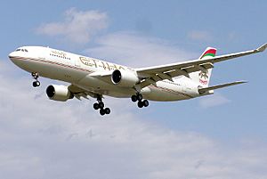 Archivo:Etihad Airways A330-223 (A6-EYB) landing at London Heathrow Airport