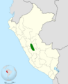 Grallaria centralis map