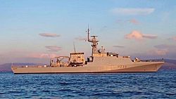 Archivo:HMS Tamar sea trials