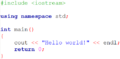 Hello World C++