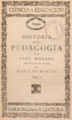 Historia de la pedagogía, Paul Monroe (1905) (cropped)