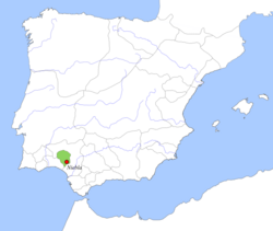 Location map Taifa of Niebla.svg