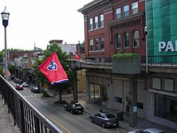 Main Street in Morristown, Tennessee, From the Skywalk.JPG