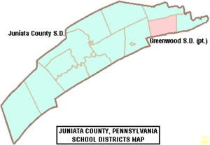 Archivo:Map of Juniata County Pennsylvania School Districts