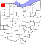 Map of Ohio highlighting Williams County.svg