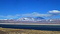 Panoramica de la laguna con las tres Cimas de fondo