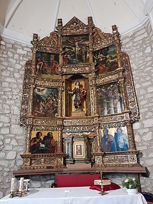 Archivo:Retablo Mayor iglesia parroquial Villanueva de Gumiel (Burgos)