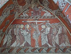 Archivo:San Miguel de Foces. Calvario