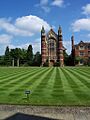Selwyn College Cambridge - green and chapel