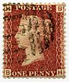 Archivo:Stamp UK Penny Red pl148