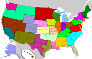 Archivo:US Roman Catholic dioceses map