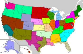 Archivo:US Roman Catholic dioceses map