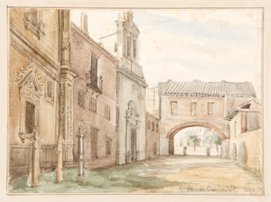 Archivo:Valentín Carderera y Solano (1846) Arco de la Universidad de Alcalá
