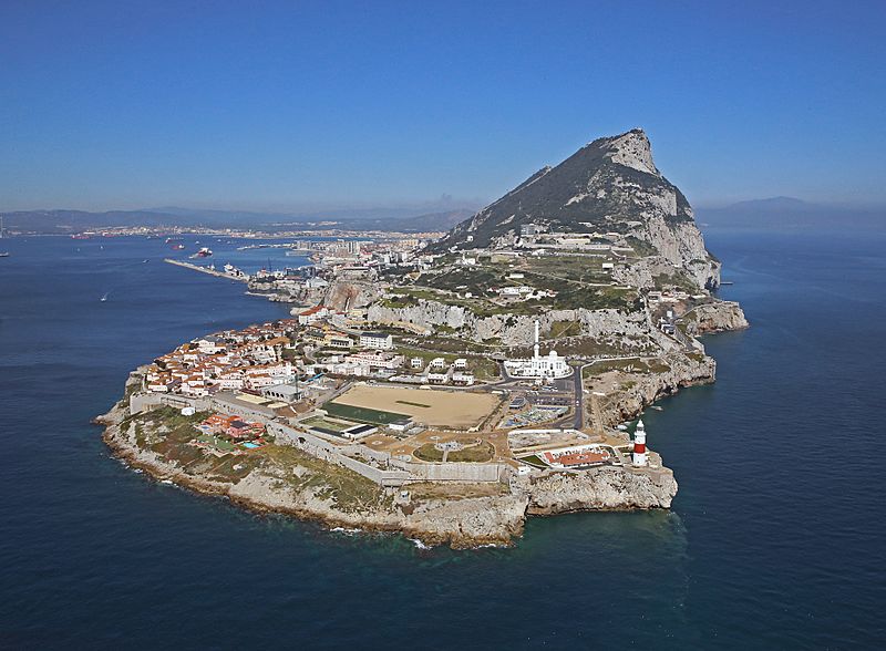 Aerial view of Europa Point, Gibraltar MOD 45162693