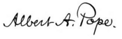 Albert A Pope signature.png