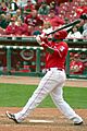 Brandon phillips 10 1 2009 swing 7889